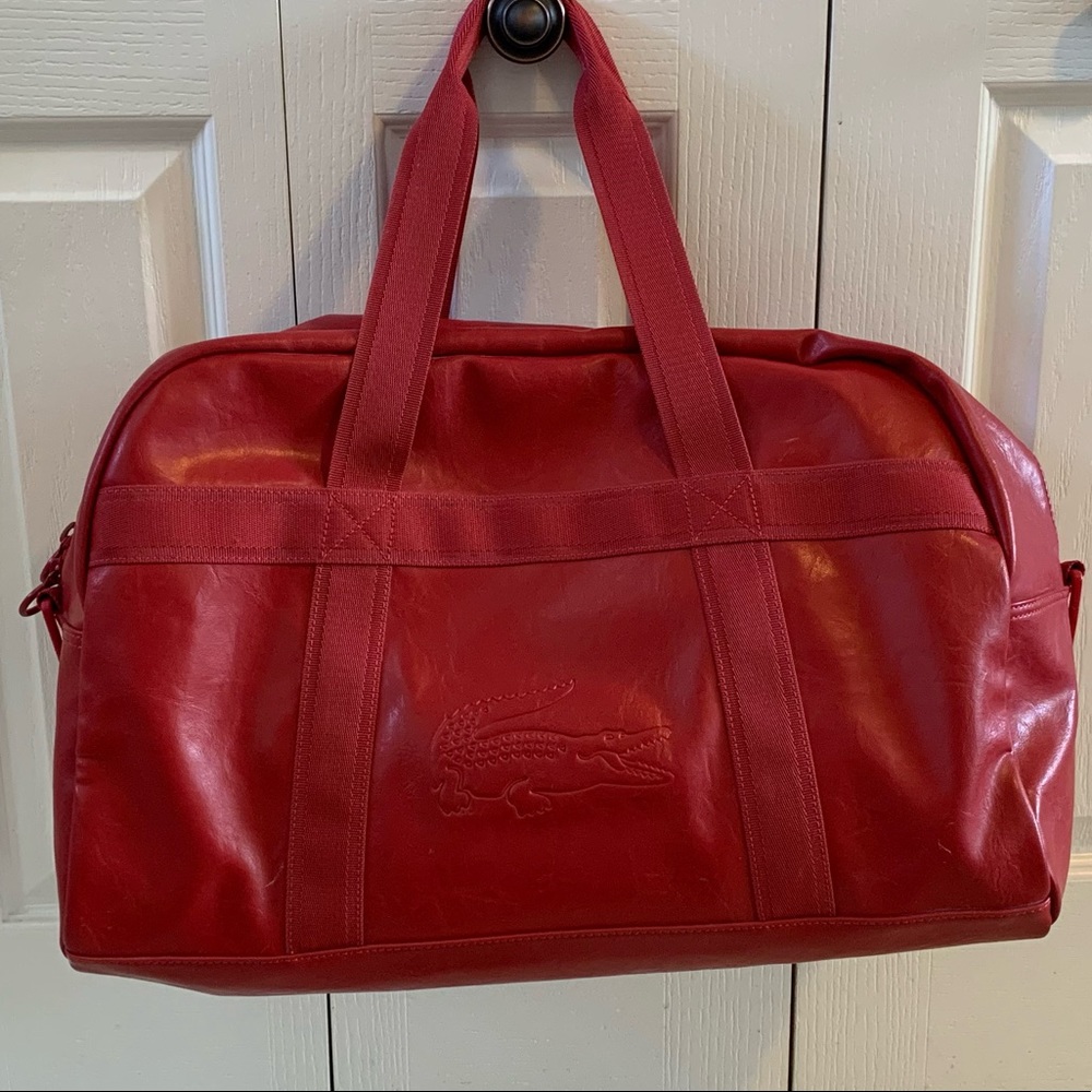Red Lacoste Sport Bag Retro - Picture 9 of 13